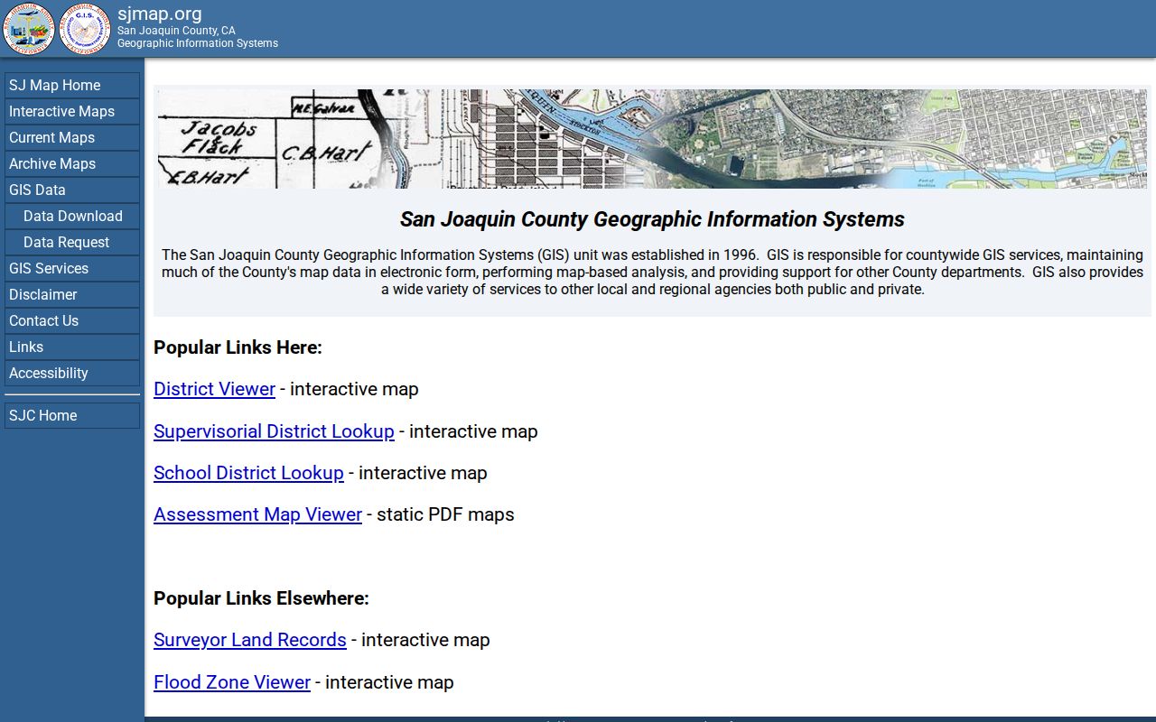 San Joaquin County property and parcel search gateway for Tracy addresses